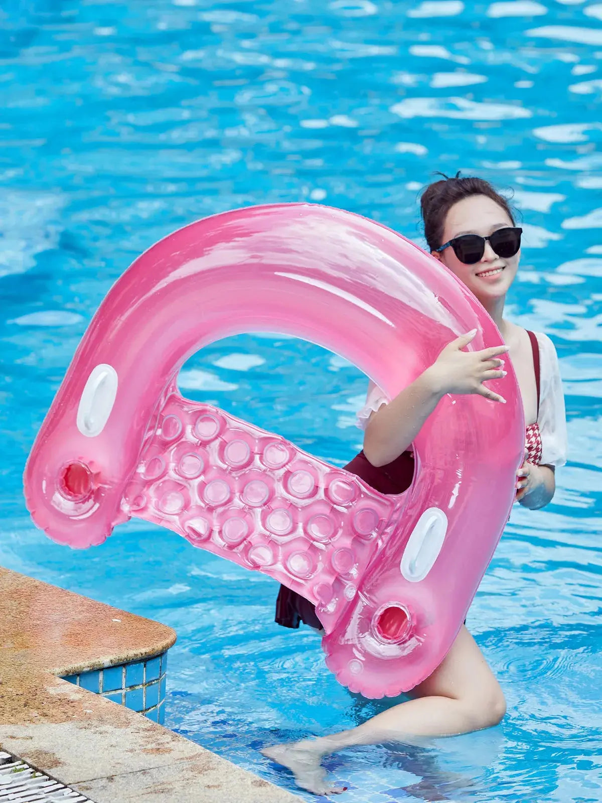 U-Shaped Pool Float  Hammock  Chair  and Bed