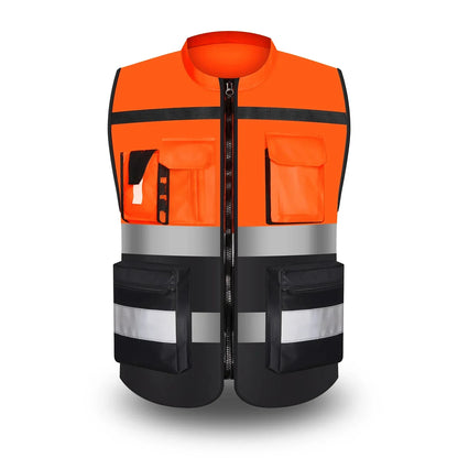 Reflective Construction Vest Improved Visibility, Enhanced Safety