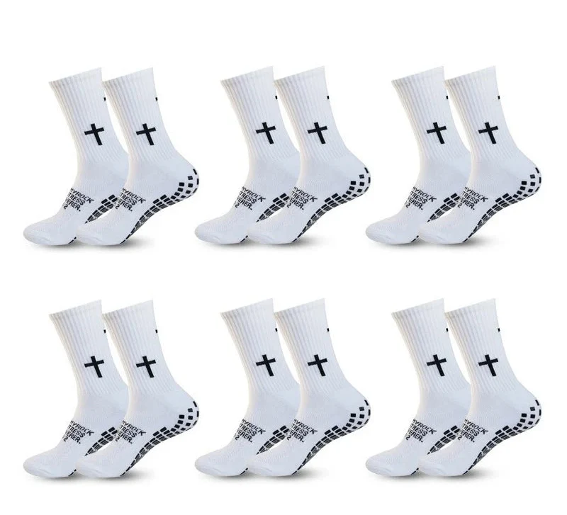 Anti-Slip Athletic Performance Socks for Soccer, Basketball & Tennis
