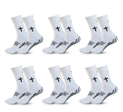 Anti-Slip Athletic Performance Socks for Soccer, Basketball & Tennis