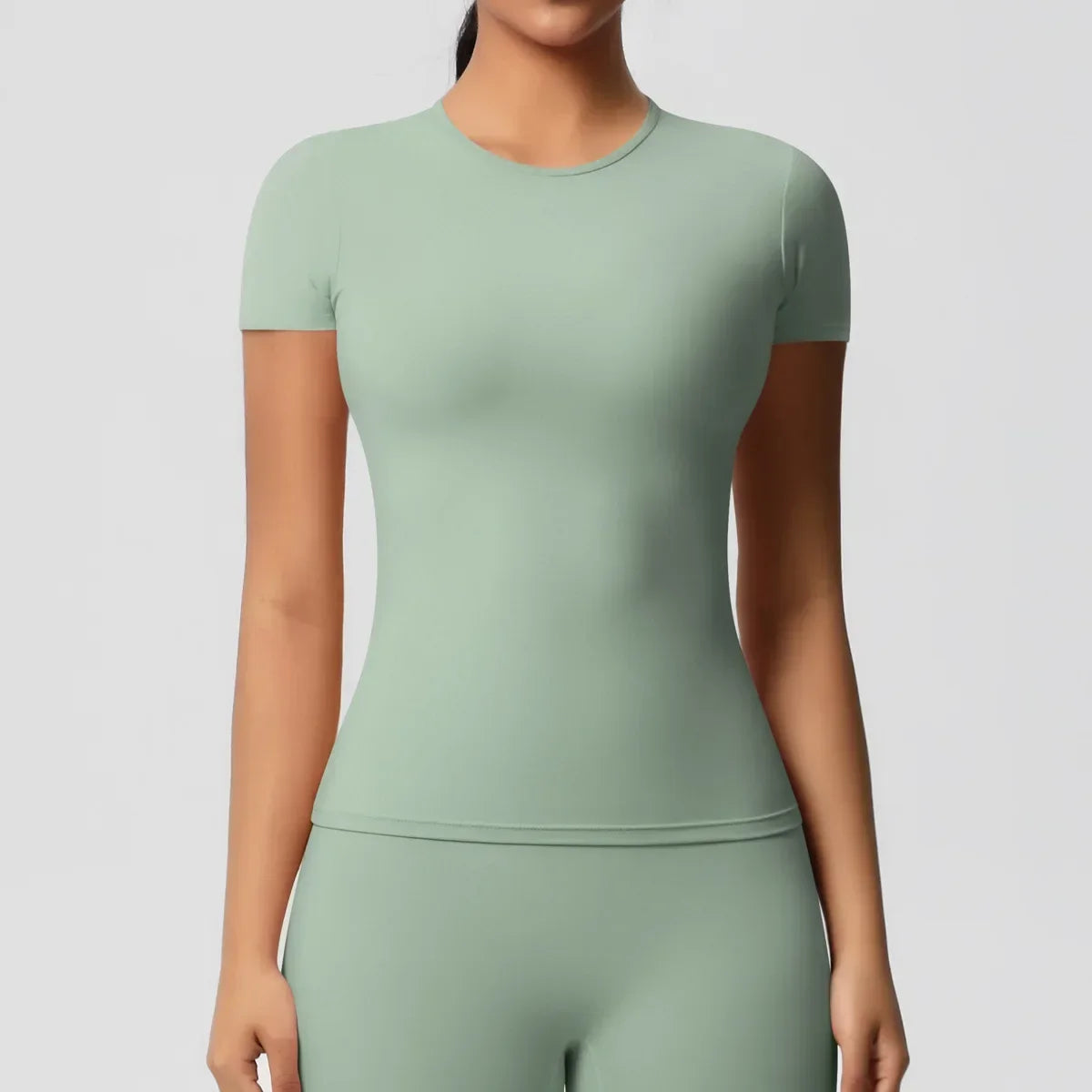 Women’s Solid Compression Gym & Yoga T-Shirt