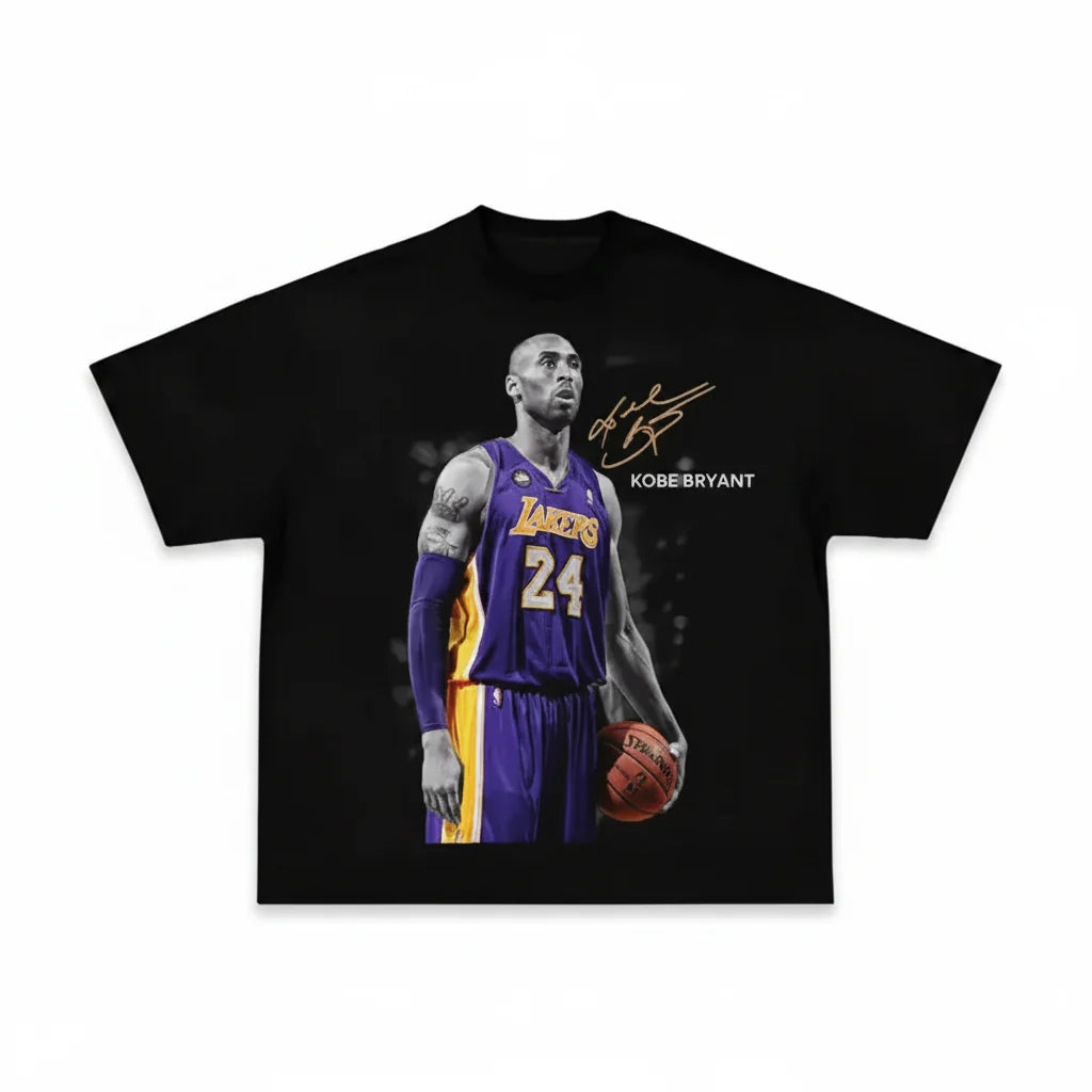 Vintage Kobe Bryant Graphic Streetwear Basketball T-Shirt