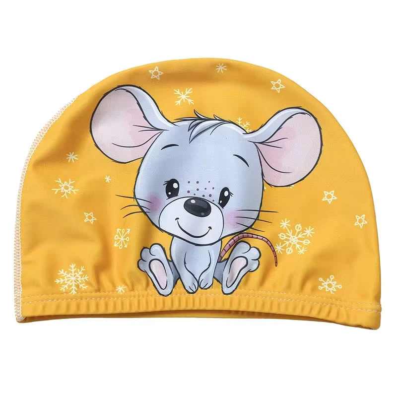 Cartoon Animal Swim Caps for Kids