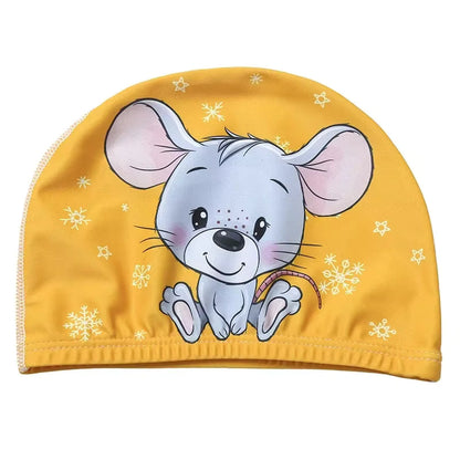 Cartoon Animal Swim Caps for Kids