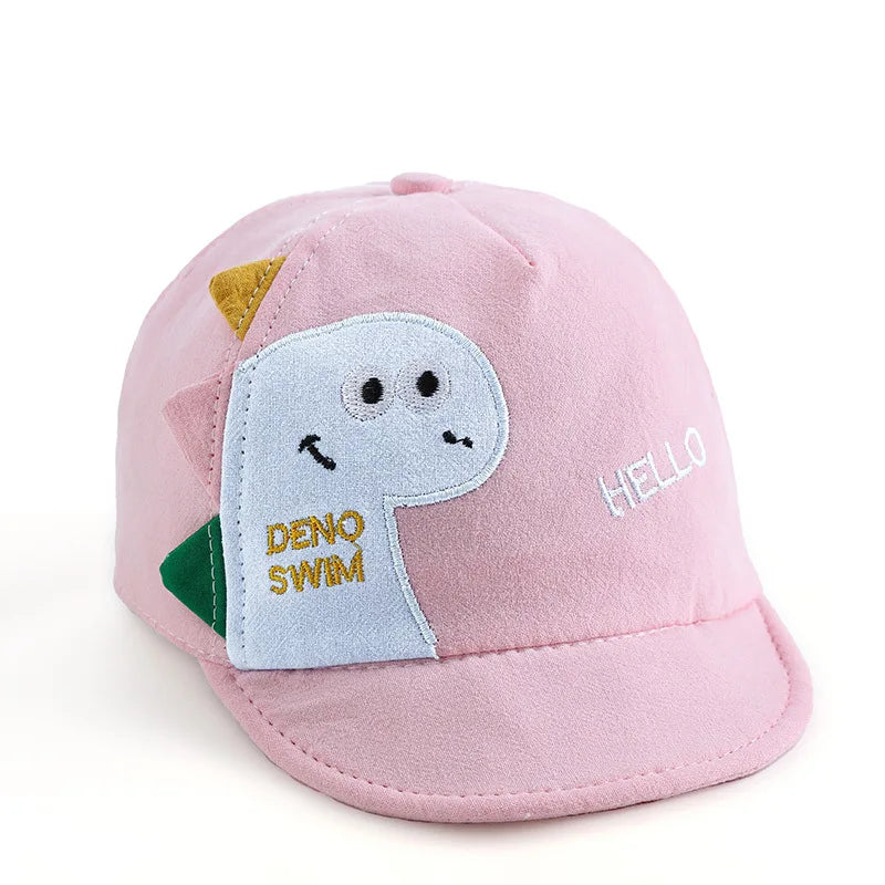 Cartoon Dino Baby Baseball Caps