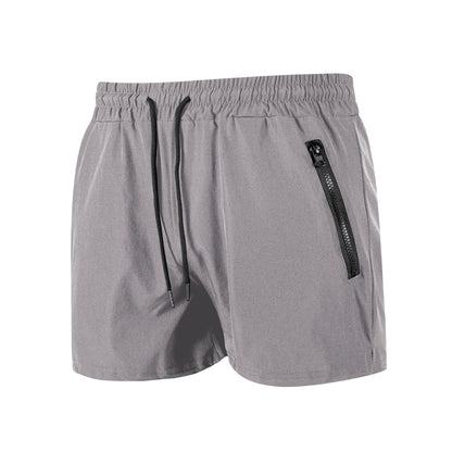 Men’s Quick-Dry Swim & Gym Shorts with Zipper Pockets