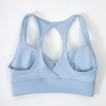 High-Support Push-Up Halter Yoga Bra Top