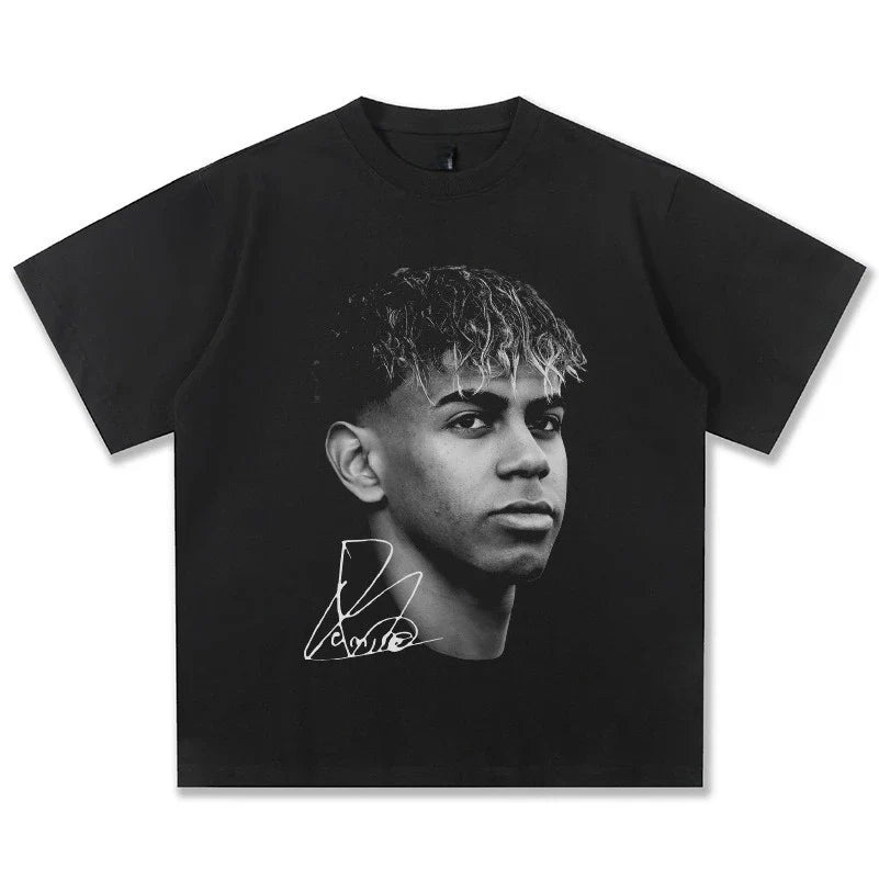 American Retro Hip-Hop Cotton Streetwear Fashion T-Shirt