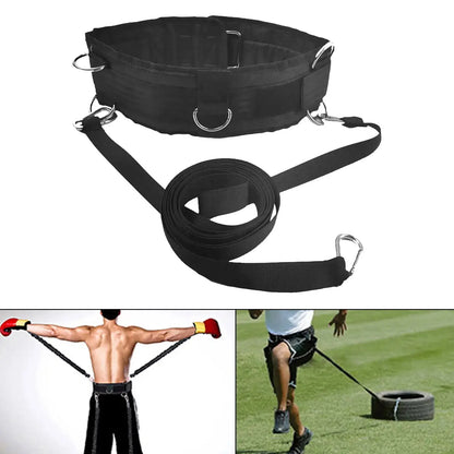 Power Sled Drag Rope with Resistance Bands