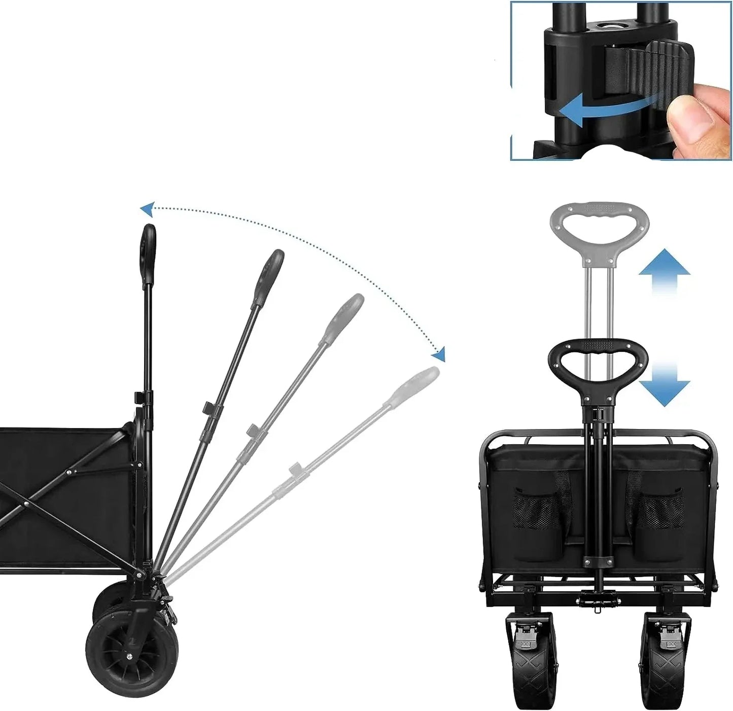 Heavy-Duty Collapsible cart  with Wheels