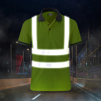 Men's Safety Vest Reflective  Fluorescent Yellow  Workwear
