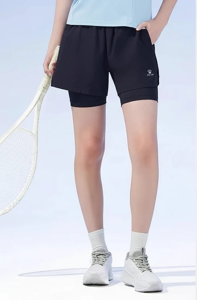 Women's 2-in-1 Quick-Dry Running Shorts