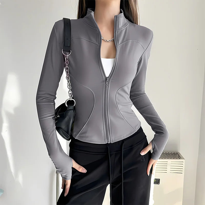 Women’s Fall Pilates Jacket Quick-Dry Gym & Running Gear