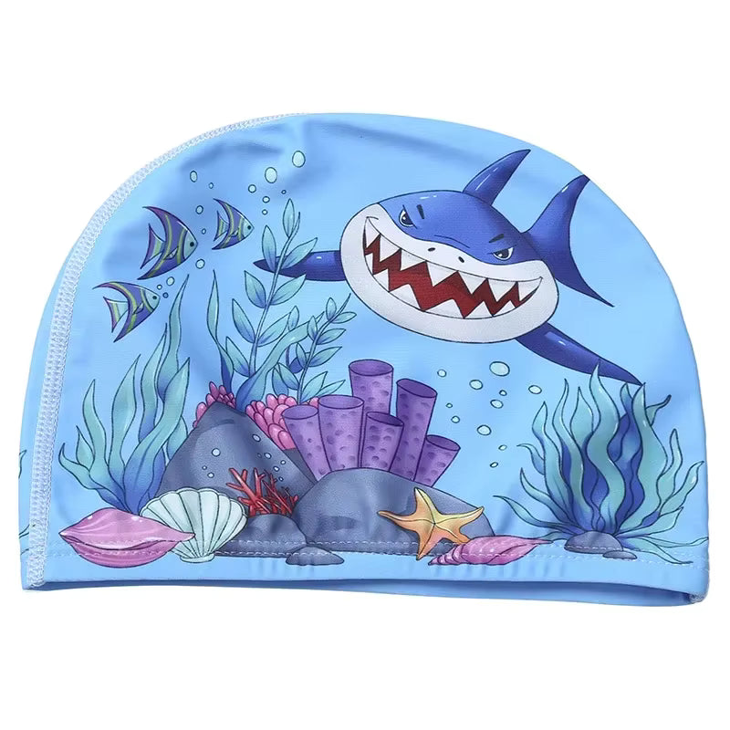 Cartoon Animal Swim Caps for Kids