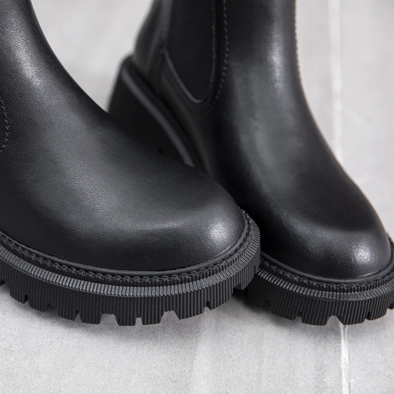 Crafted for Comfort: Genuine Leather Chelsea Boots