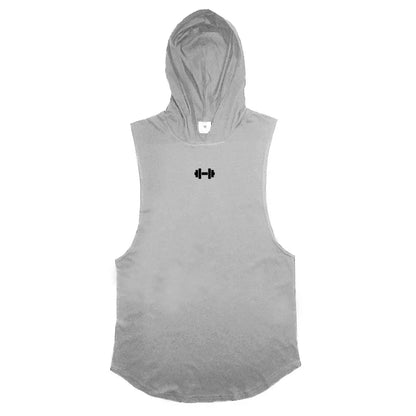 Men's Breathable Cotton Hooded Tank Tops