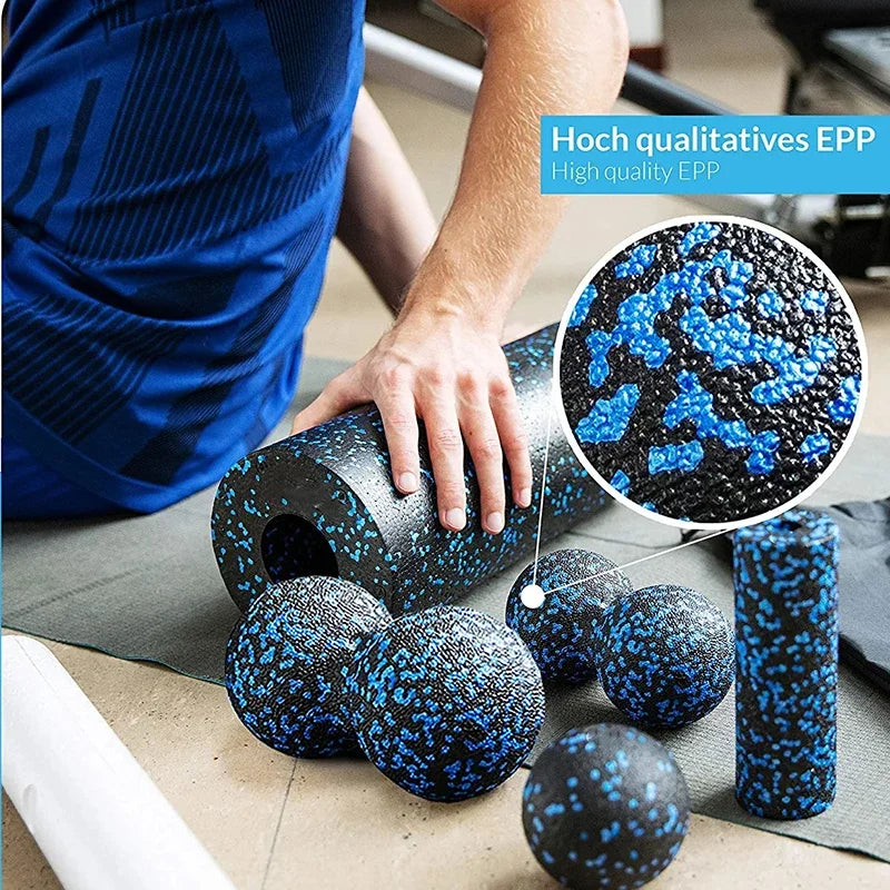 Yoga Foam Roller Set: Deep Tissue Massage & Muscle Recovery
