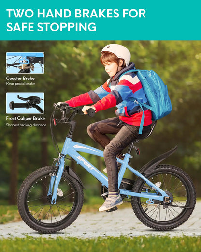 Kids' Bike with Training Wheels & Dual Handbrakes