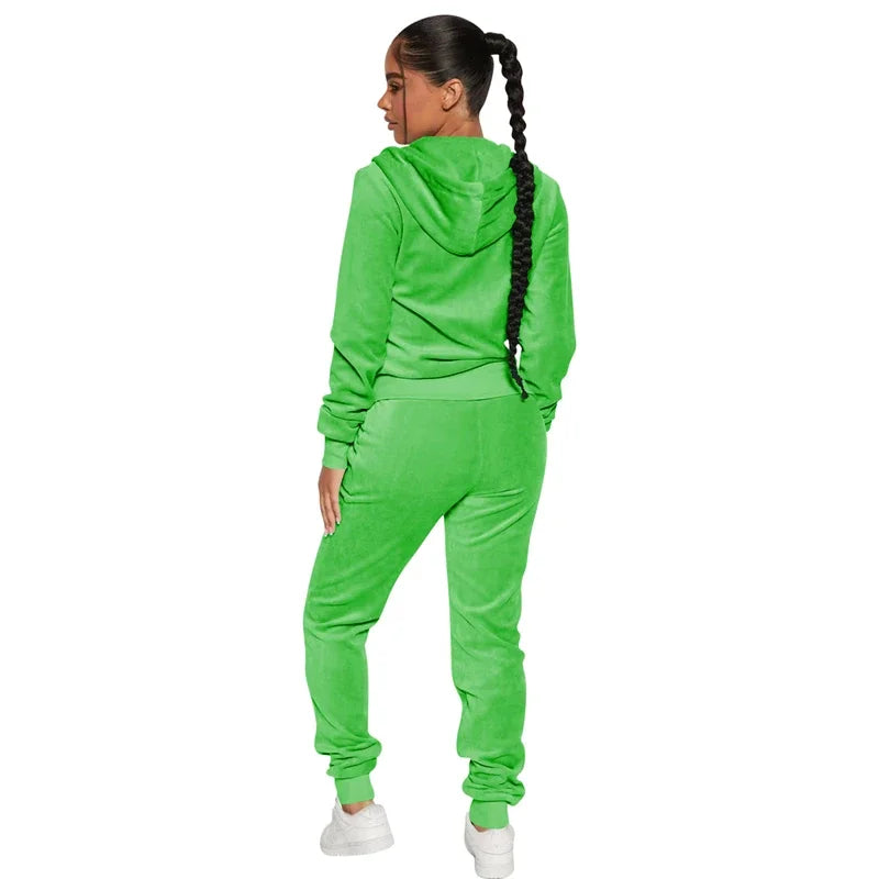 Cozy Comfort Velvet Pant Sets for Women