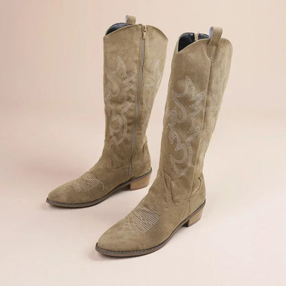 Step Out in Style: Women's High Knee Cowboy Boots