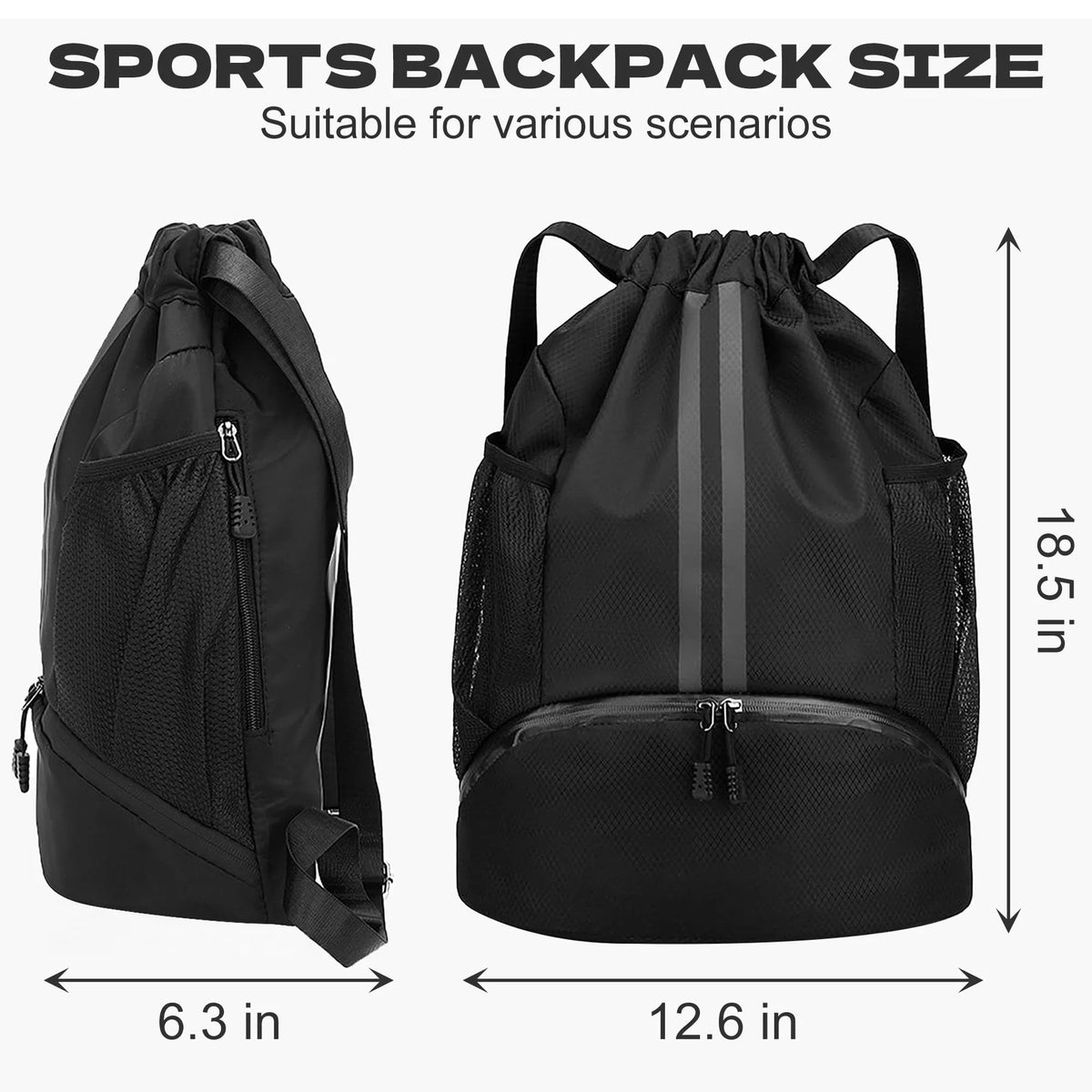 Basketball & Swim Dry-Wet Separation Sports Bag