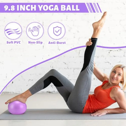 Pilates Ring & Exercise Ball Set Women's Workout Accessories