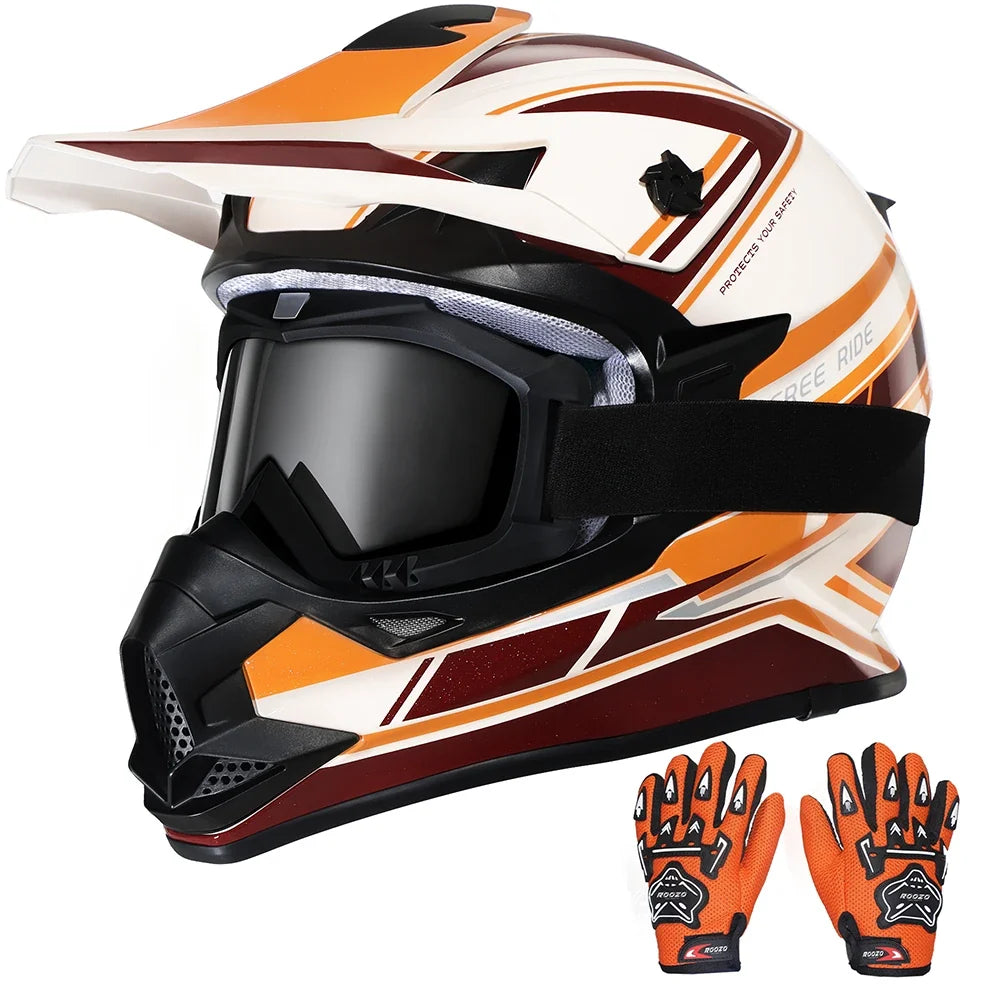 Kids Motocross Helmet - Boys & Girls Dirt Bike & Quad Helmets