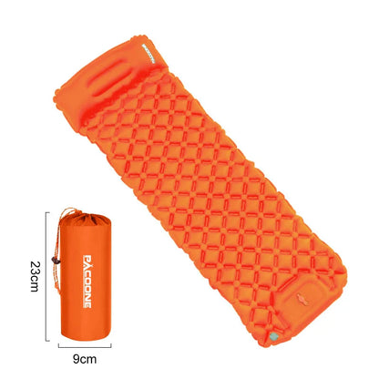 Inflatable Camping Mattress with Pillows & Built-in Pump