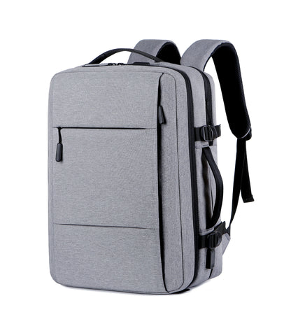 Expandable Waterproof Backpack with USB Port for Laptops