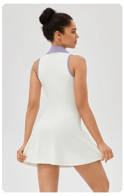 Sleeveless Tennis Skirt Dress