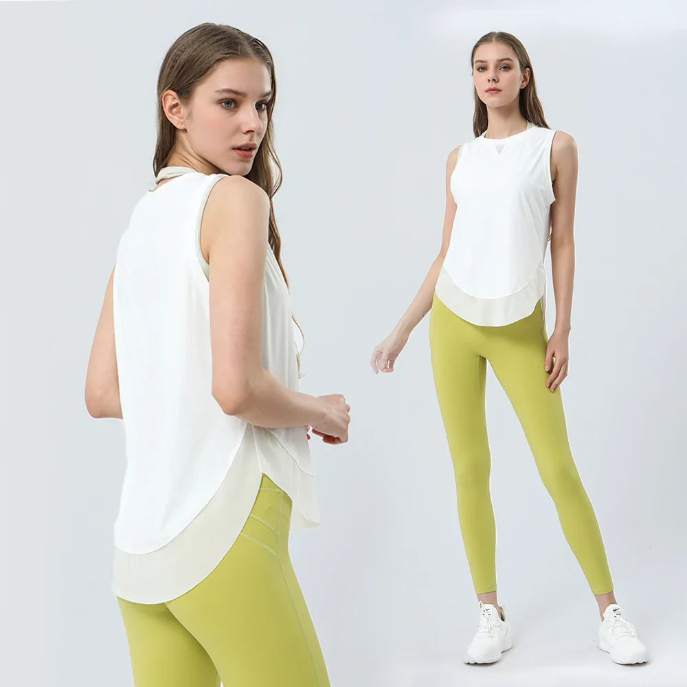 Summer Cool  Breathable Mesh Yoga Tank