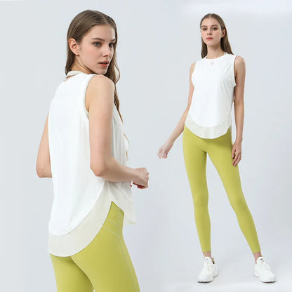 Summer Cool  Breathable Mesh Yoga Tank