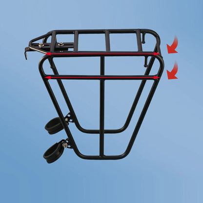 Steel Bike Front Cargo Rack Adjustable Fork Mount Bracket