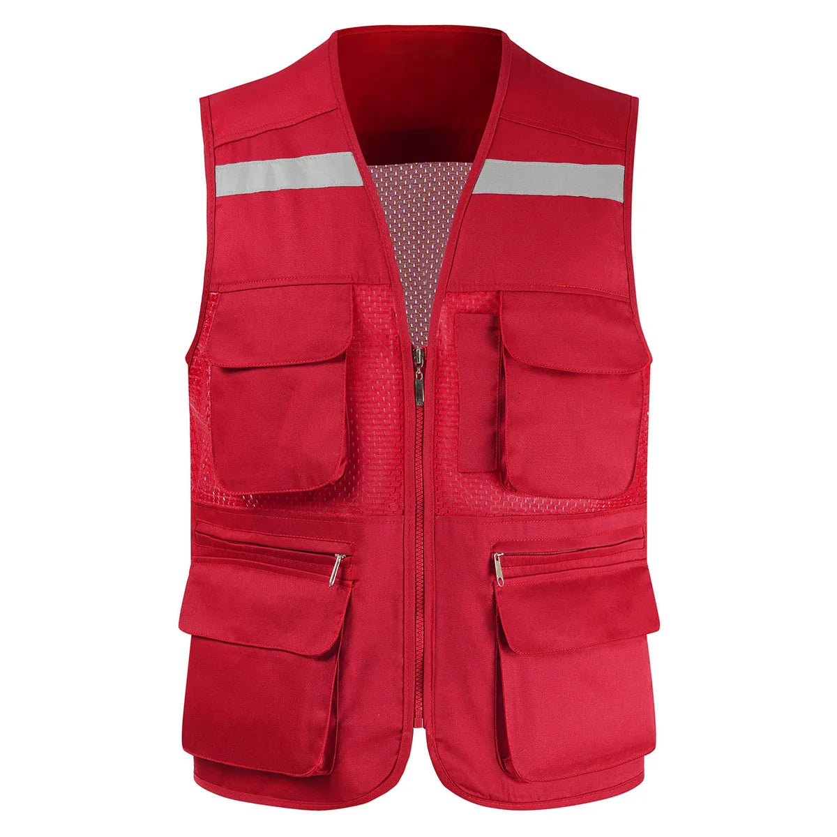 Breathable Mesh Fishing Vest with Multiple Pockets