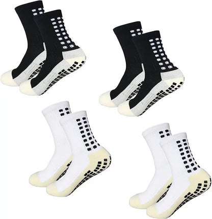 4 Pack Men s Anti Slip Soccer Socks