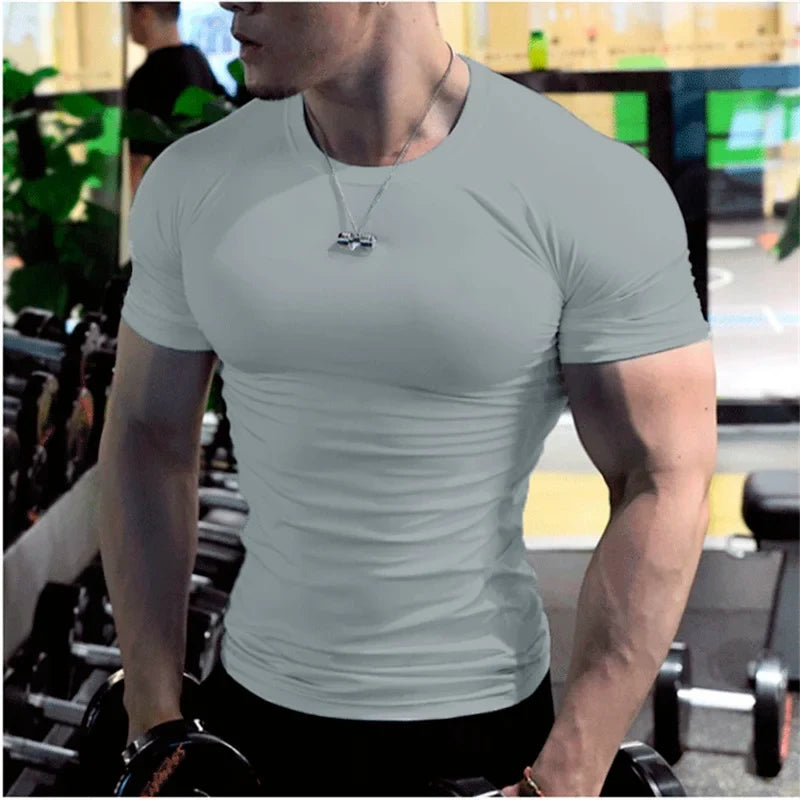 Men’s Compression Gym Quick-Dry Fitness Tee