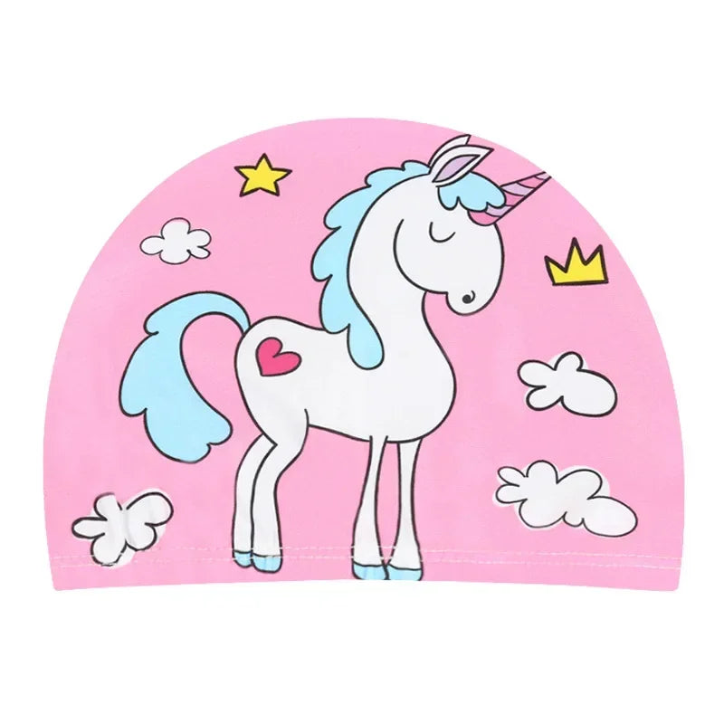 Cartoon Animal Swim Caps for Kids