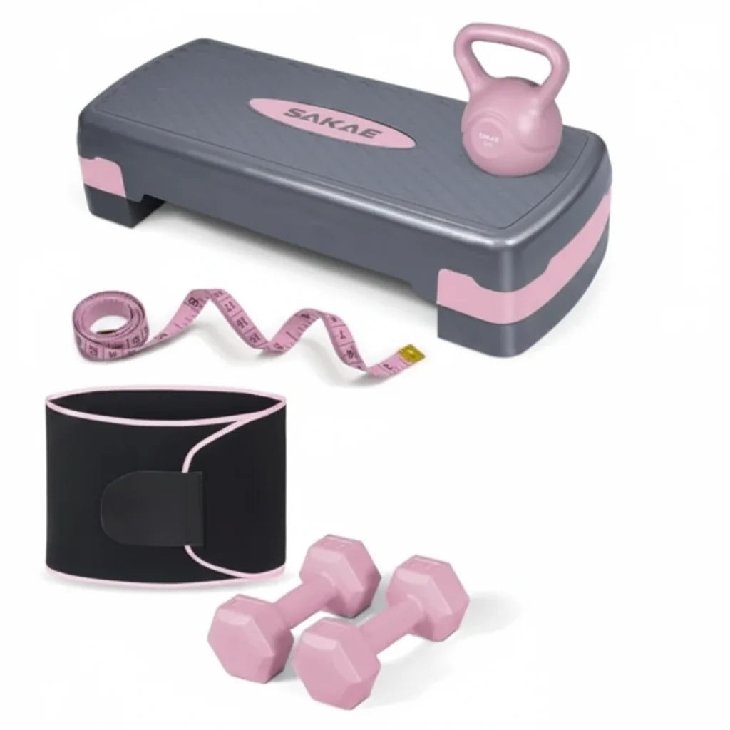 Aerobic Stepper Set with Weights & Workout Gear