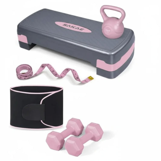 Aerobic Stepper Set with Weights & Workout Gear