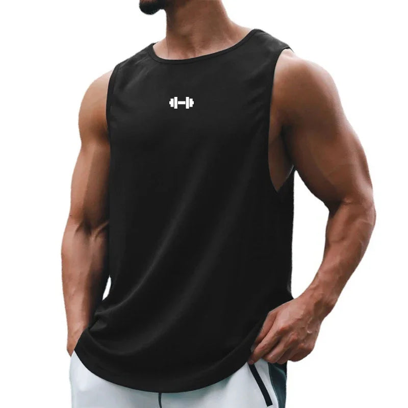 Men's Summer Running Vest & Gym Tank Top Quick-Dry