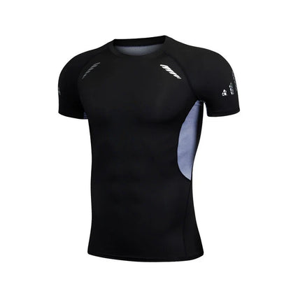 Men's Short Sleeve Compression Gym & Running Shirt