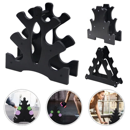 3-Tier Compact Dumbbell Rack for Home Gym Storage