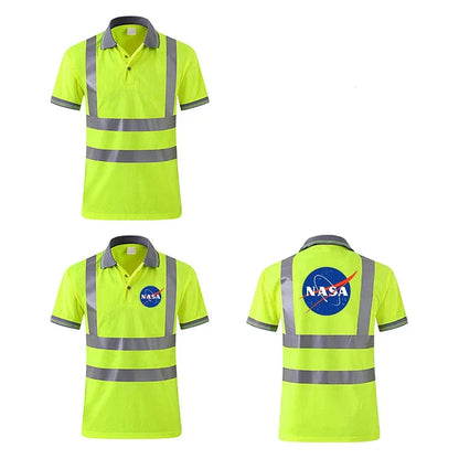Men's Safety Vest Reflective  Fluorescent Yellow  Workwear