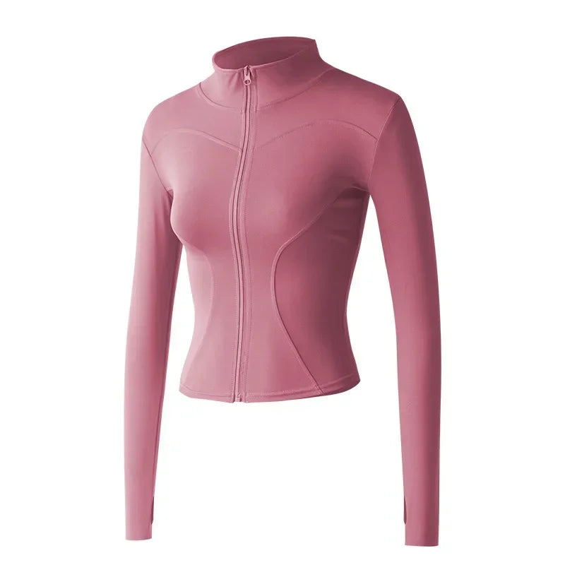 Breathable Workout Jacket with Thumbholes