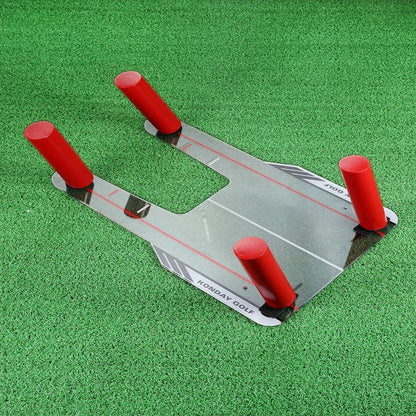 Perfect Your Swing  Golf Training Mirror with Speed Rods