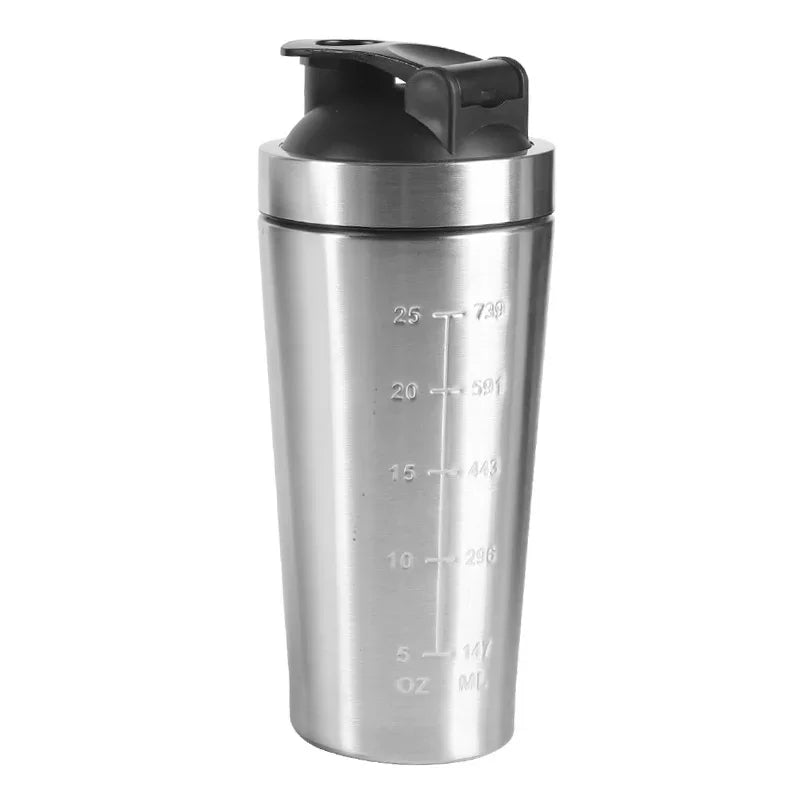 Stainless Steel Sports Shaker Bottle, Leakproof & Durable