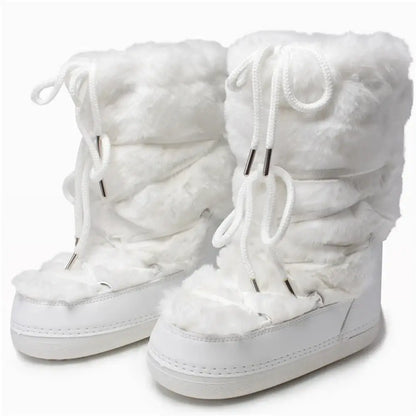 Stay Warm in Style  Winter Fur Boots