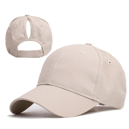 Baseball Cap with Ponytail Slot