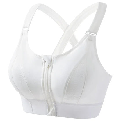 Padded, Shockproof Sports Bra with Criss-Cross Straps