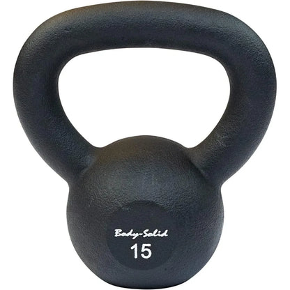 Matte Black Kettlebell for Weightlifting & Cross Training